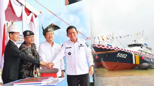Menteri Kelautan dan Perikanan Didampingi Gubernur Kepri Luncurkan 2 Kapal Pengawas Berkecepatan Tinggi