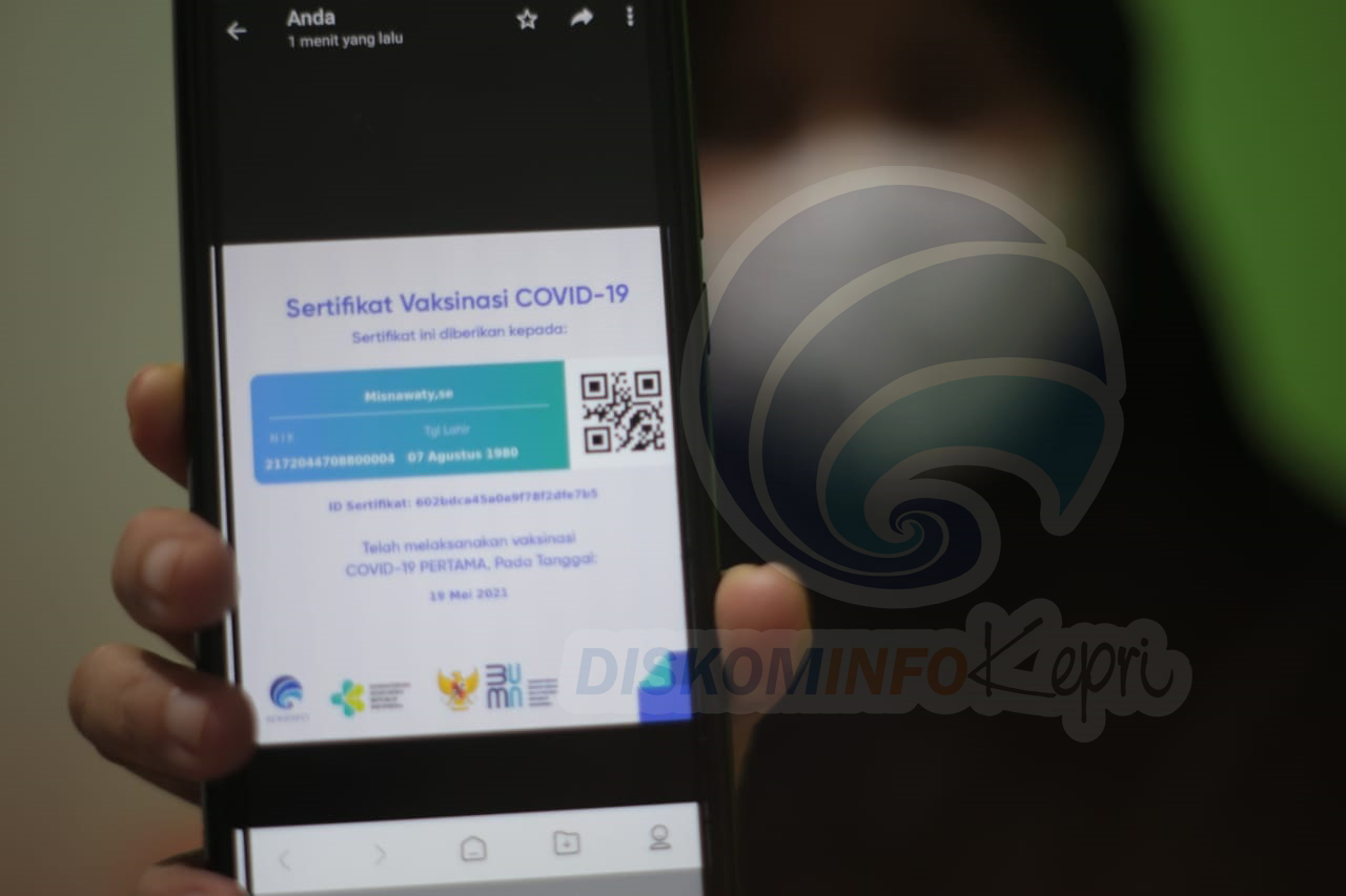 Masuk Tanjungpinang Wajib Tunjukkan Sertifikat Vaksin