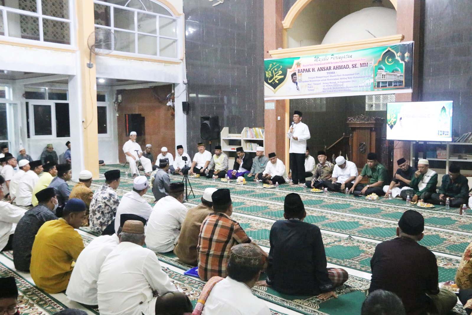 Gubernur Ansar Hadiri Maulid Nabi dan Silaturahmi di Masjid Al Barkah Batam