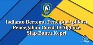 Isdianto Bertemu Pencipta Aplikasi Pencegahan Covid-19 Alghozi, Siap Bantu Kepri