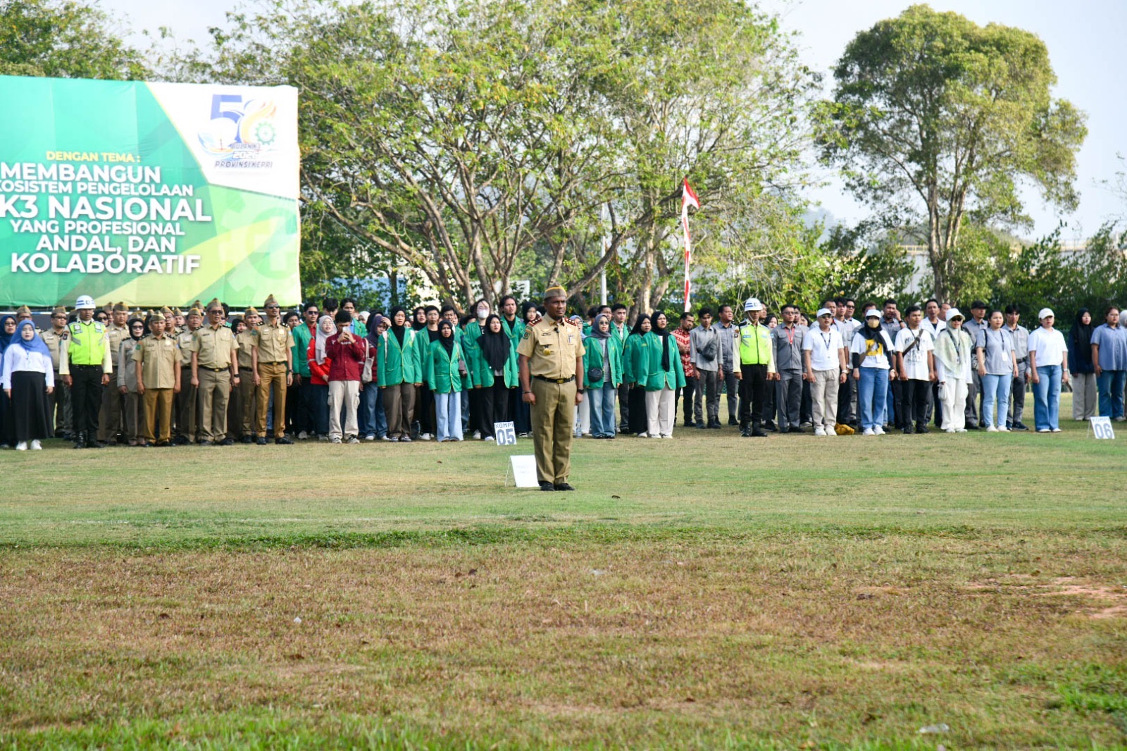 Pemprov Kepri Gelar Apel Peringatan Bulan K3 Nasional ke-56 di Batam