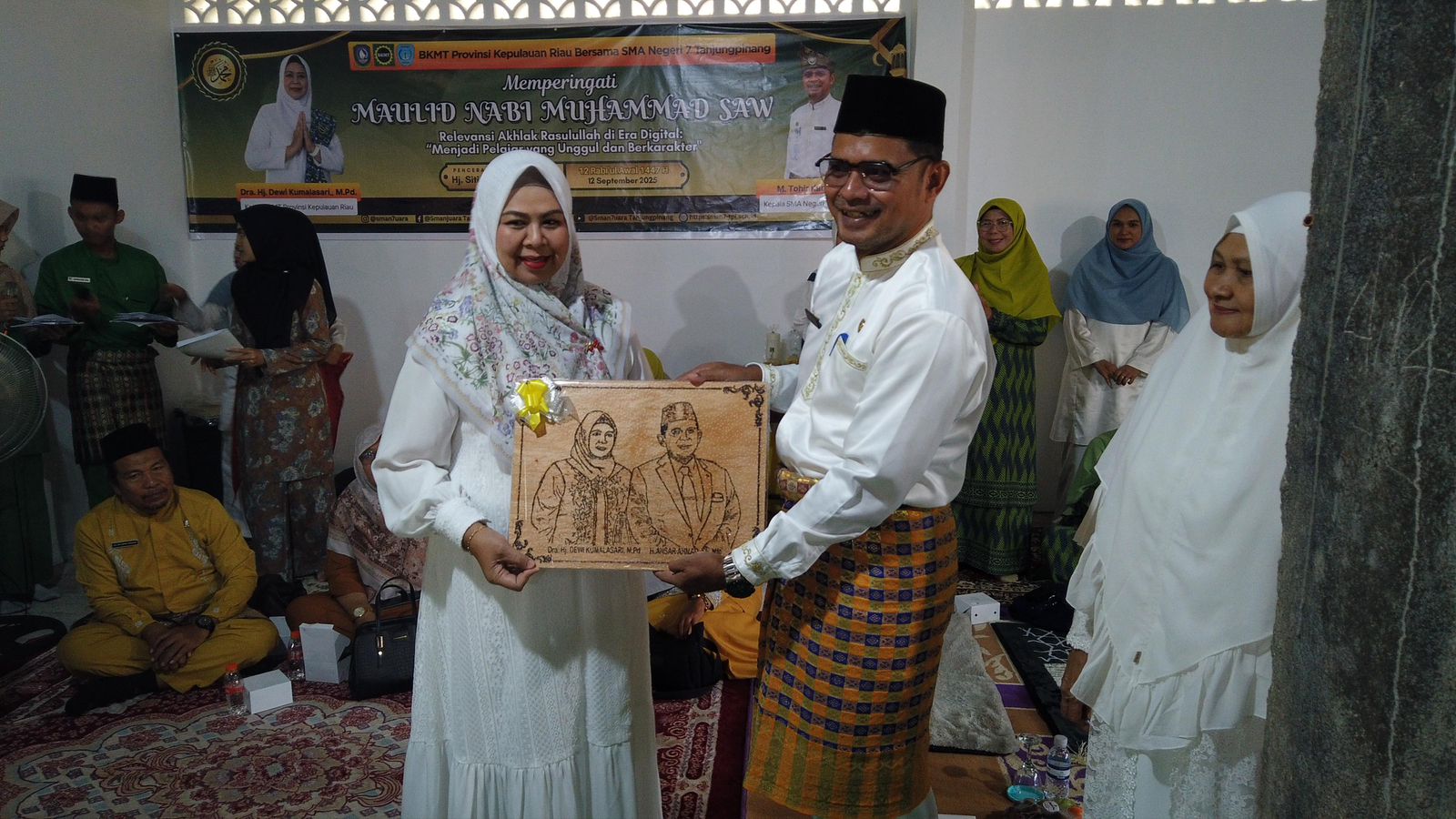 BKMT Provinsi Kepri Kunjungi SMA Negeri 7 Tanjungpinang Sejalan Peringatan Maulid Nabi Muhammad SAW