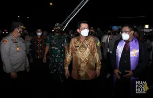 Bersama Forkopimda, Gubernur Ansar Keliling Tinjau Perayaan Malam Natal 2021