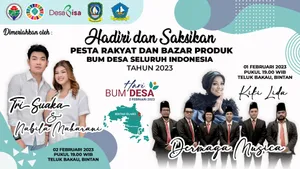 Peringatan Hari BUMDesa Nasional 2023 di Bintan Akan Dimeriahkan Oleh Tri Suaka & Nabila Maharani