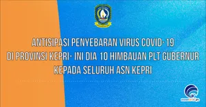Antisipasi Penyebaran Virus Covid-19 Di Provinsi Kepri - Ini Dia 10 Himbauan Plt Gubernur Kepada Seluruh ASN Kepri