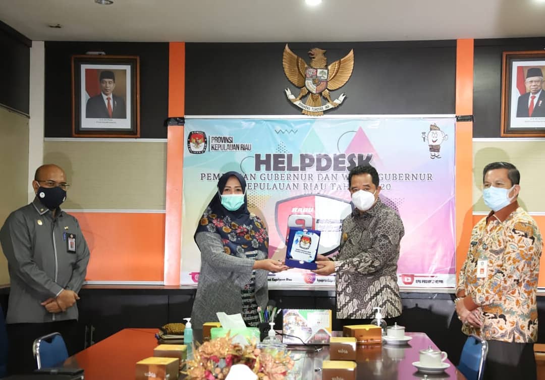 Kunjungi KPU Kepri, Bahtiar Pastikan Pelaksanaan Pilkada Kepri Berjalan Lancar
