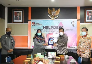 Kunjungi KPU Kepri, Bahtiar Pastikan Pelaksanaan Pilkada Kepri Berjalan Lancar