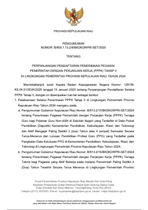 Pratinjau PENGUMUMAN_PERPANJANGAN_PENDAFTARAN_PPPK_TAHAP_II.pdf