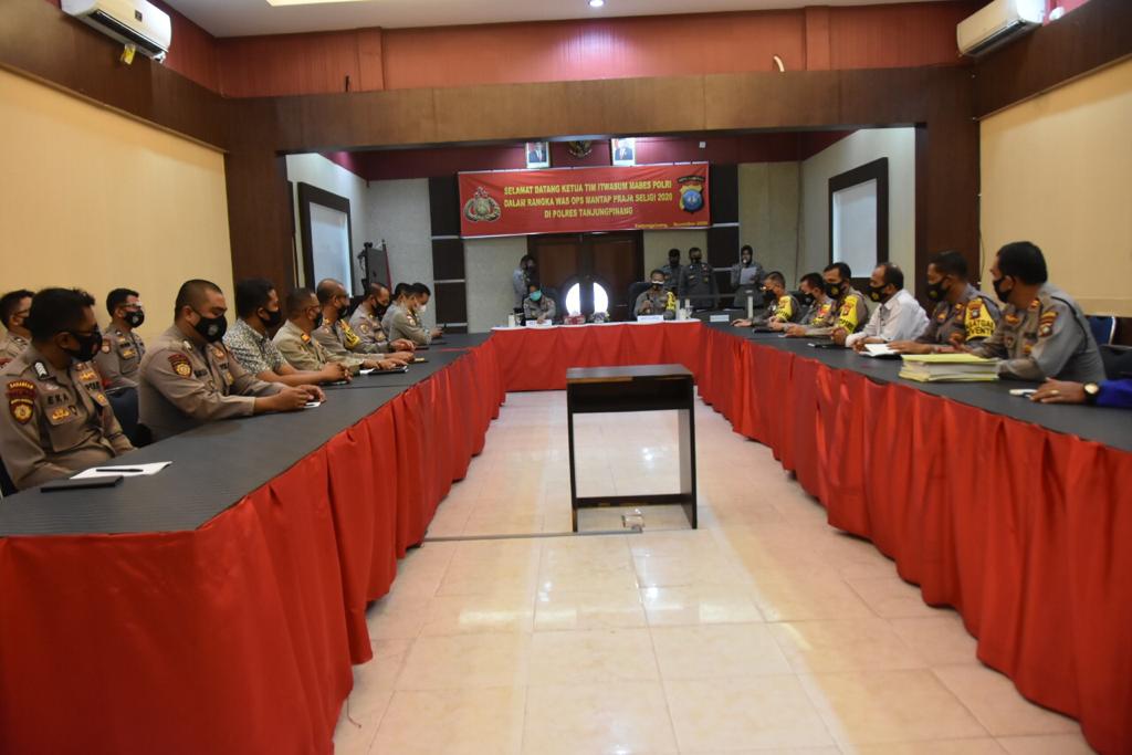Polres Tanjungpinang Sambut Tim Wasops Mantap Praja Tahun 2020 Itwasum Polri