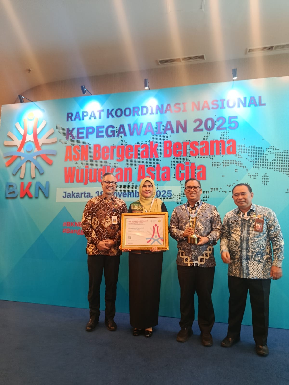 Pemprov Kepri Terbaik Kedua Inovasi Pengelolaan Kepegawaian Tingkat Nasional tahun 2025