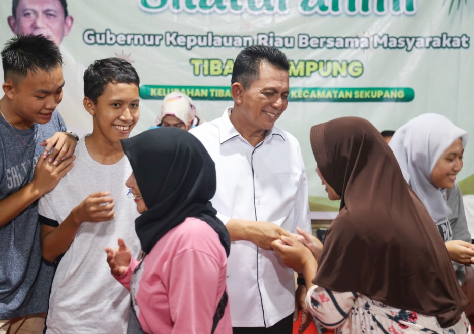 Masyarakat Tiban Kampung Kota Batam Antusias Bersilaturahmi Dengan Gubernur Kepri