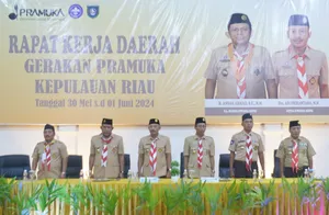 Adi Prihantara Buka Rakerda Pramuka Kwarda Kepri Tahun 2024