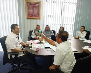 Pegawai Dinas PMD Dukcapil Kepri Dicek Suhu Tubuh