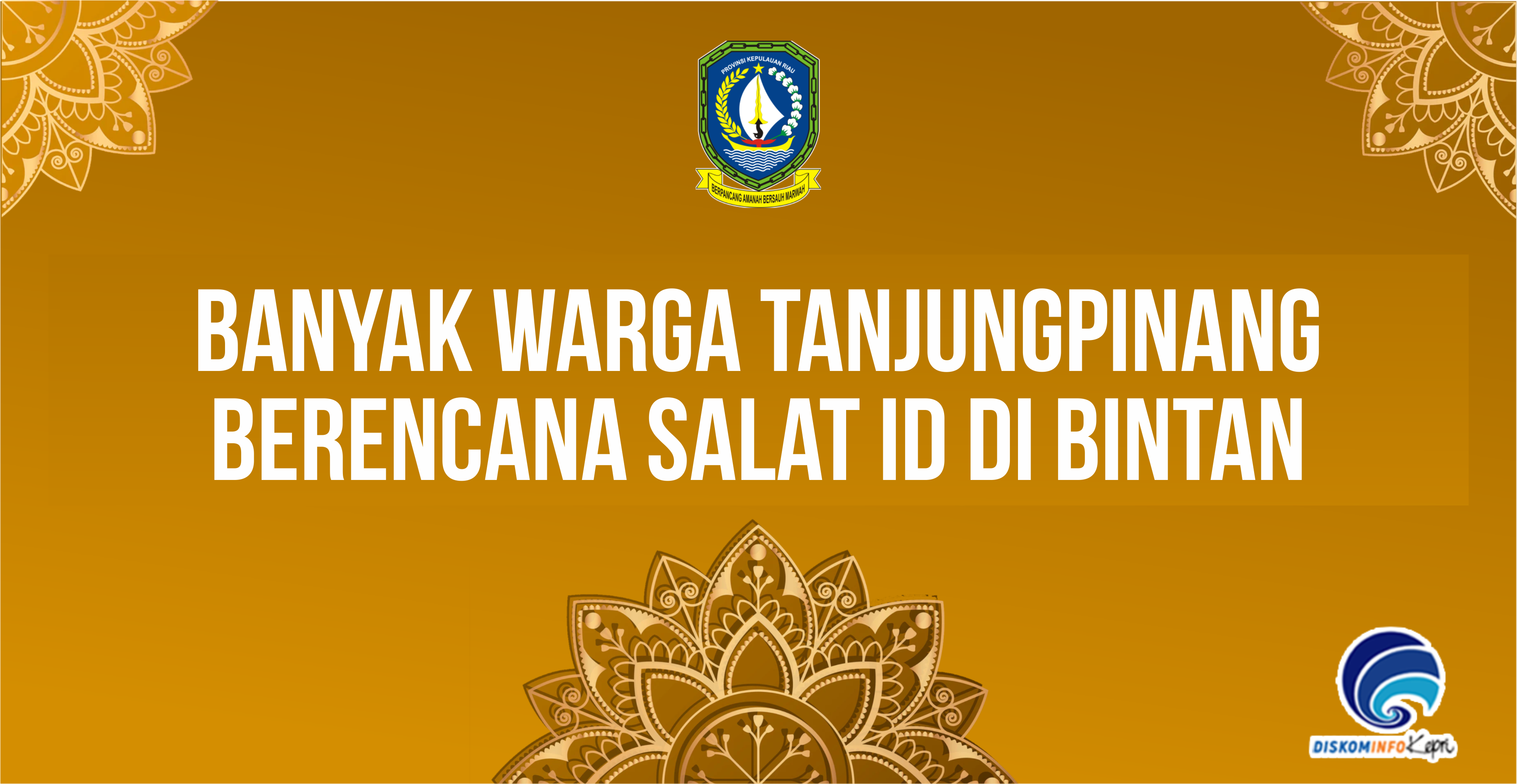 Banyak Warga Tanjungpinang Berencana Salat ID di Bintan