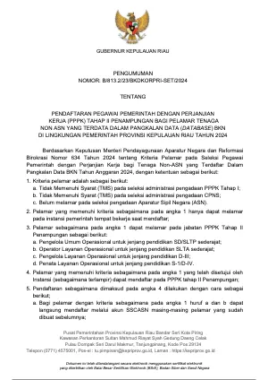 Pratinjau 20241225072140PENGUMUMAN_GUBERNUR_KEPULAUAN_RIAU_PPPK_TAHAP_2_PENAMPUNGAN_(1).pdf