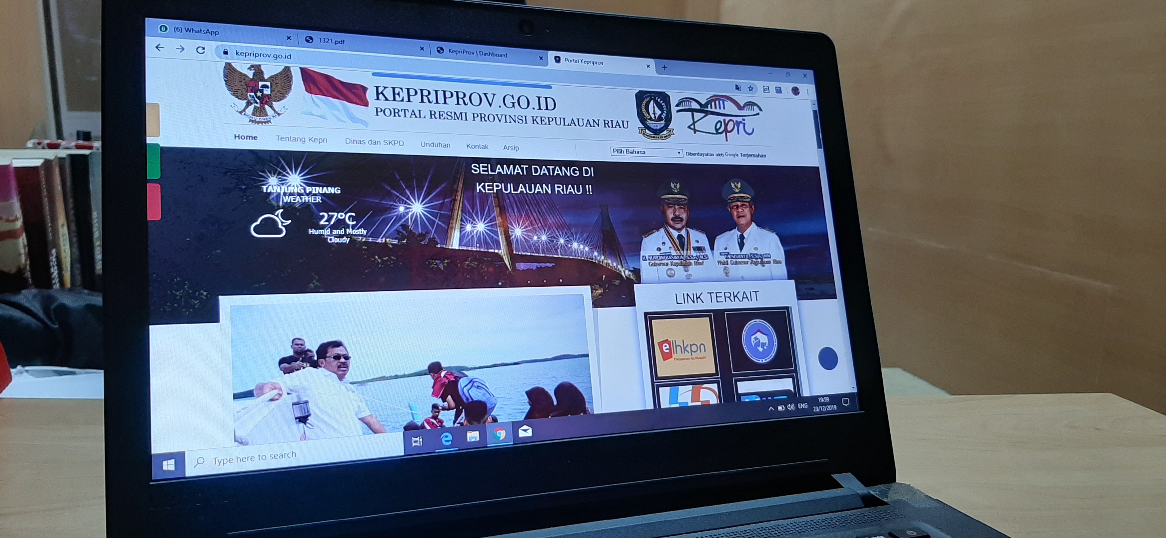 Portal Resmi Pemprov Kepri Diklik 750 Ribu Kali