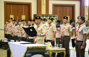 Perkuat Komitmen, Satukan Langkah: Kwarda Kepri Gelar Ulang Janji dan Pelantikan Sempena Hari Pramuka ke-63
