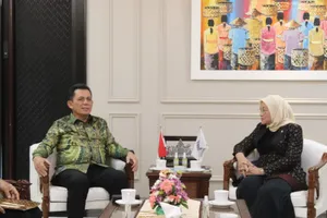 Gubernur Ansar Bahas Alat Workshop BLK Karimun dengan Menteri Tenaga Kerja RI Ida Fauziyah