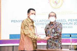 Gubernur Ansar Terima  Laporan Hasil Pemeriksaan BPK Tahun 2021