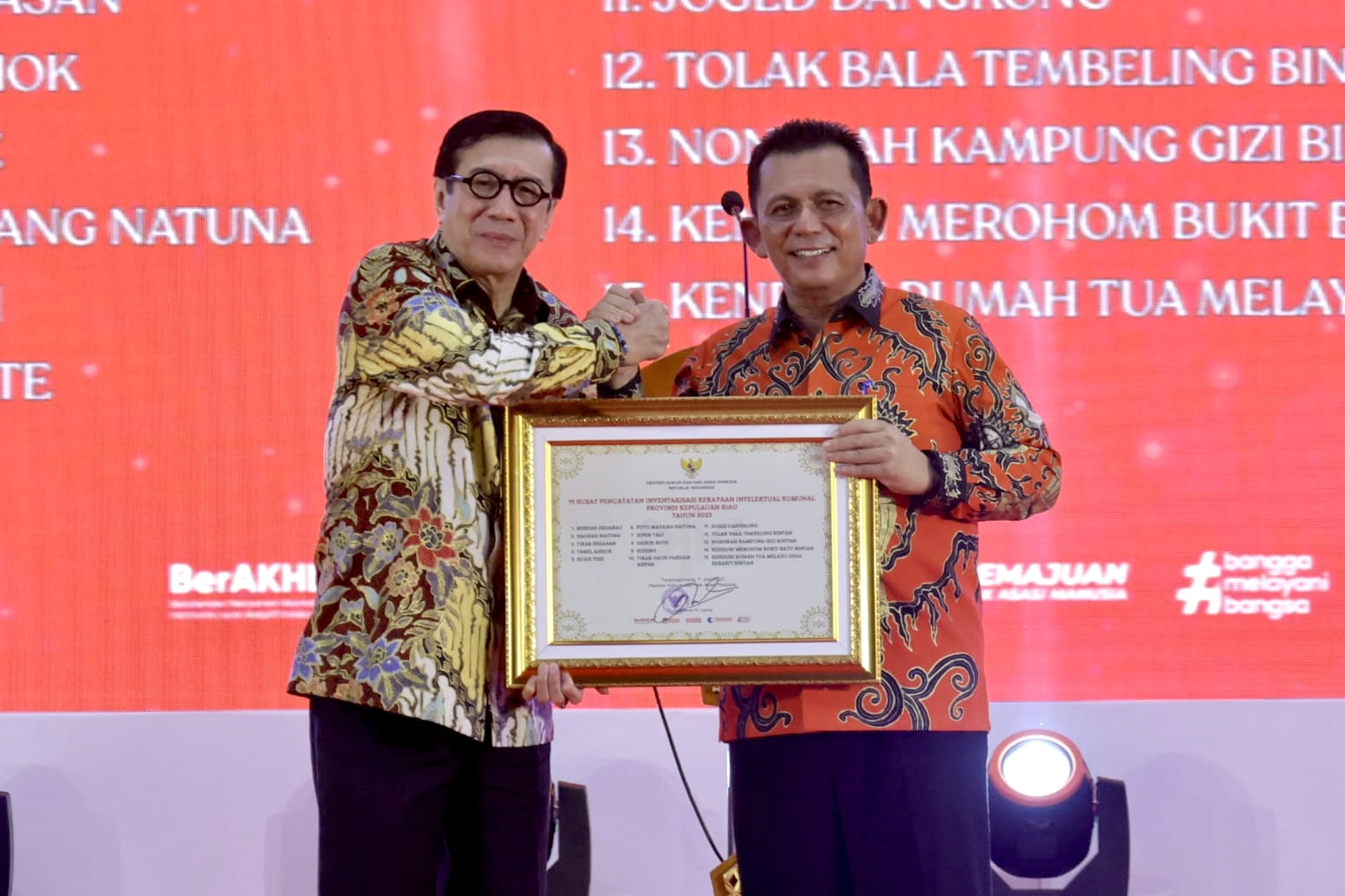 Kemenkumham Sukses Gelar Intelektual Property dan Tourism Kepri