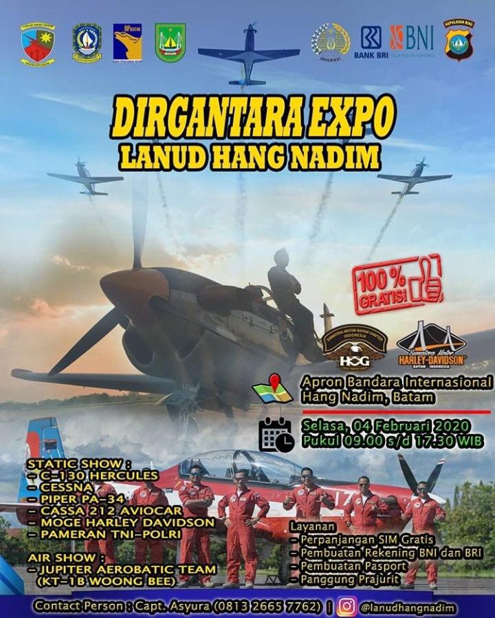 Bisa Foto Dengan Pesawat di Dirgantara Expo Lanud Hang Nadim