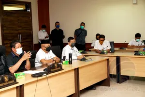 Semua Bersatu Agar Masyarakat Terbantu-Upaya Percepatan Penanganan Covid-19 di Kepri, Isdianto Pimpin Rakor Optimalisasi BUMN