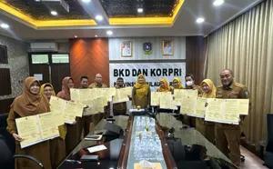 Tingkatkan Akuntabilitas Kinerja, Pejabat BKD dan KORPRI Tandatangani Perjanjian Kinerja dan Rencana Aksi Tahun 2025
