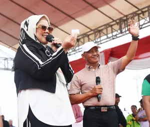 Senam Bersama Bertabur Doorprize Tutup Rangkaian Hari Jadi ke-22 Provinsi Kepri