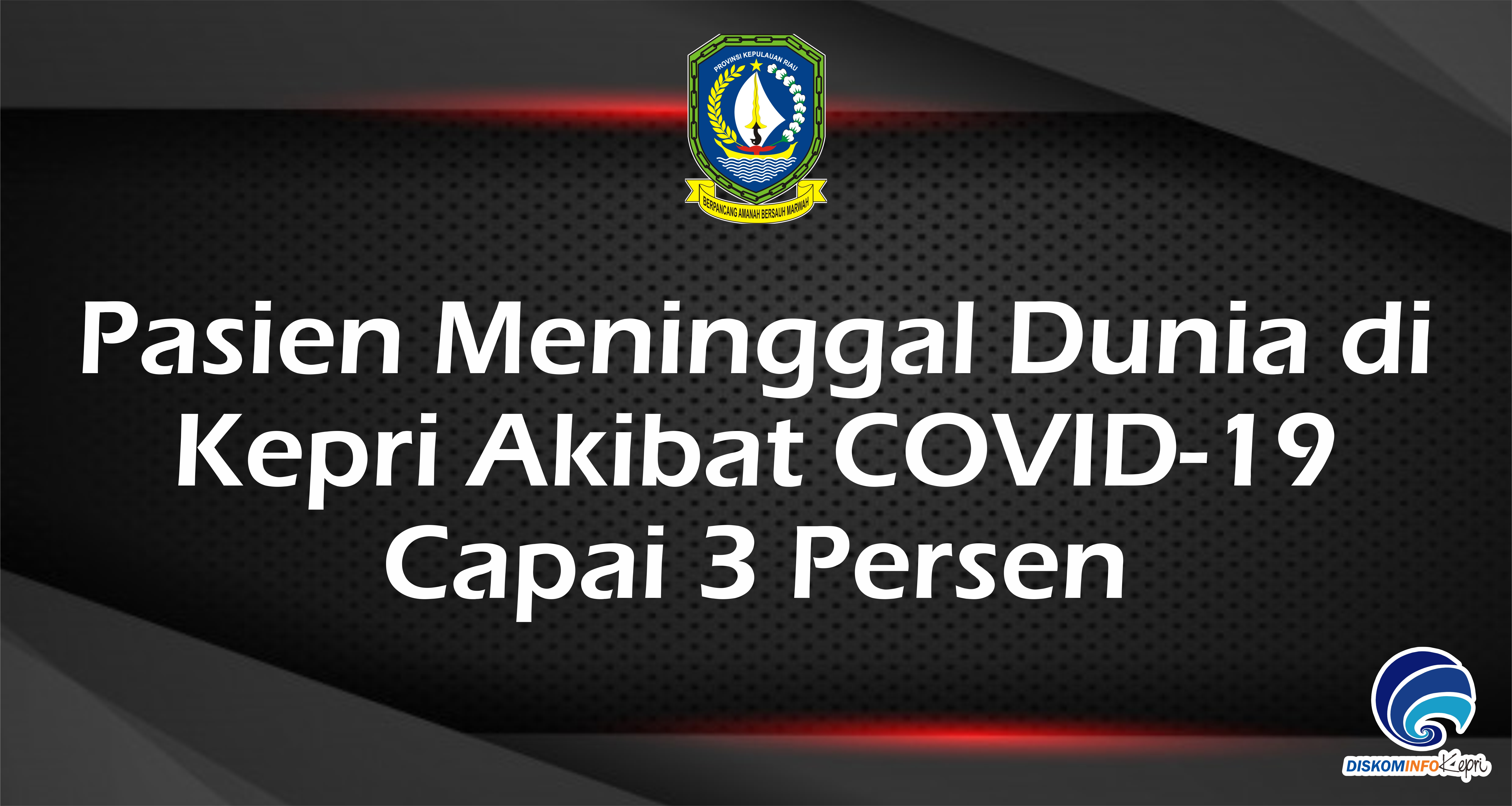 Pasien Meninggal Dunia di  Kepri Akibat COVID-19  Capai 3 Persen