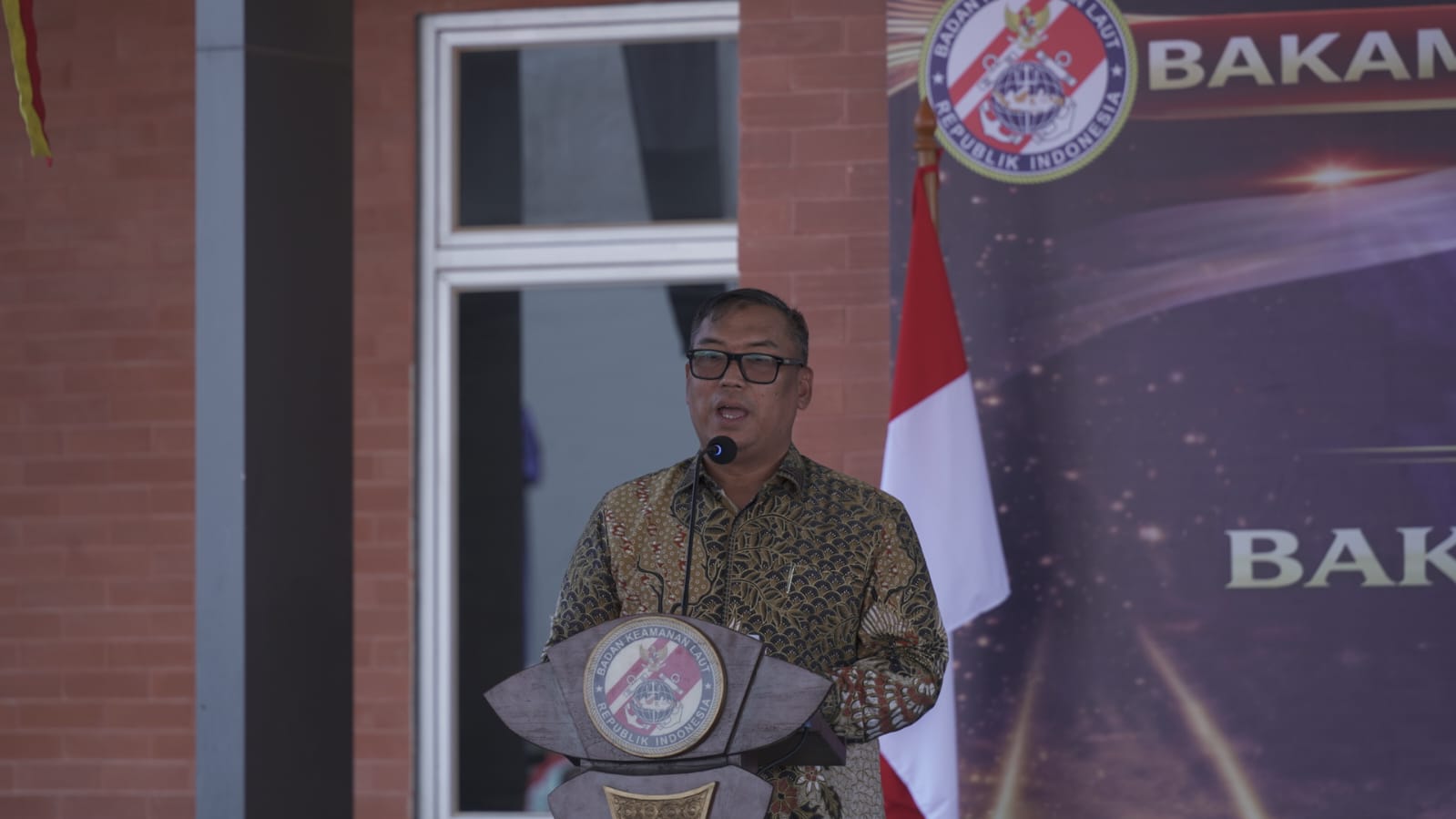 Wagub Nyanyang Tekankan Pentingnya Penguatan Keamanan Maritim saat Peresmian Mako Bakamla