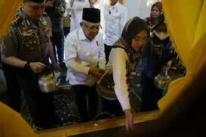 Wapres RI Akhiri Kunker ke Kepri Dengan Wisata Religi di Pulau Penyengat