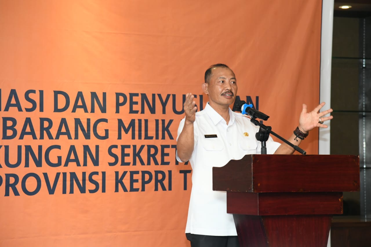 Sekdaprov Adi :  Pelaporan  Barang Milik Daerah Harus Tertib dan Tranparan