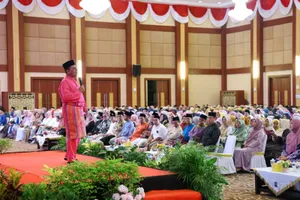Halalbihalal Bersama Ribuan Guru, Ansar Paparkan Berbagai Program Strategis di Bidang Pendidikan