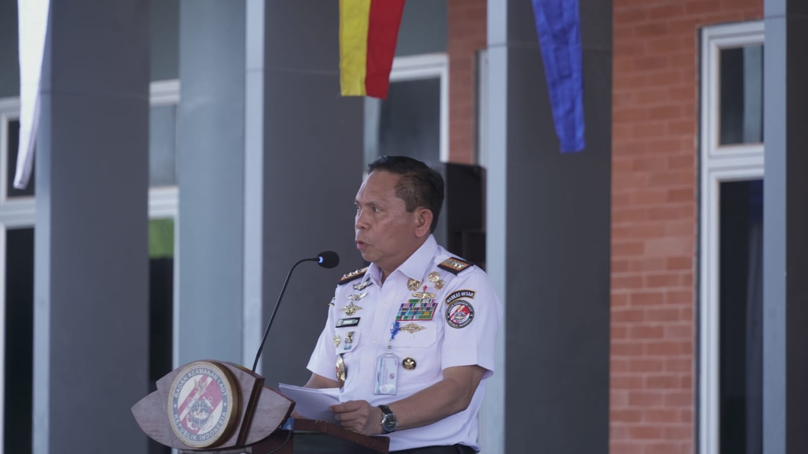 Wagub Nyanyang Tekankan Pentingnya Penguatan Keamanan Maritim saat Peresmian Mako Bakamla