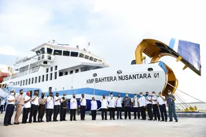 Arif Resmikan Pelayaran Perdana Roro KMP Bahtera Nusantara 01- Konektivitas Menggerakan Ekonomi Masyarakat