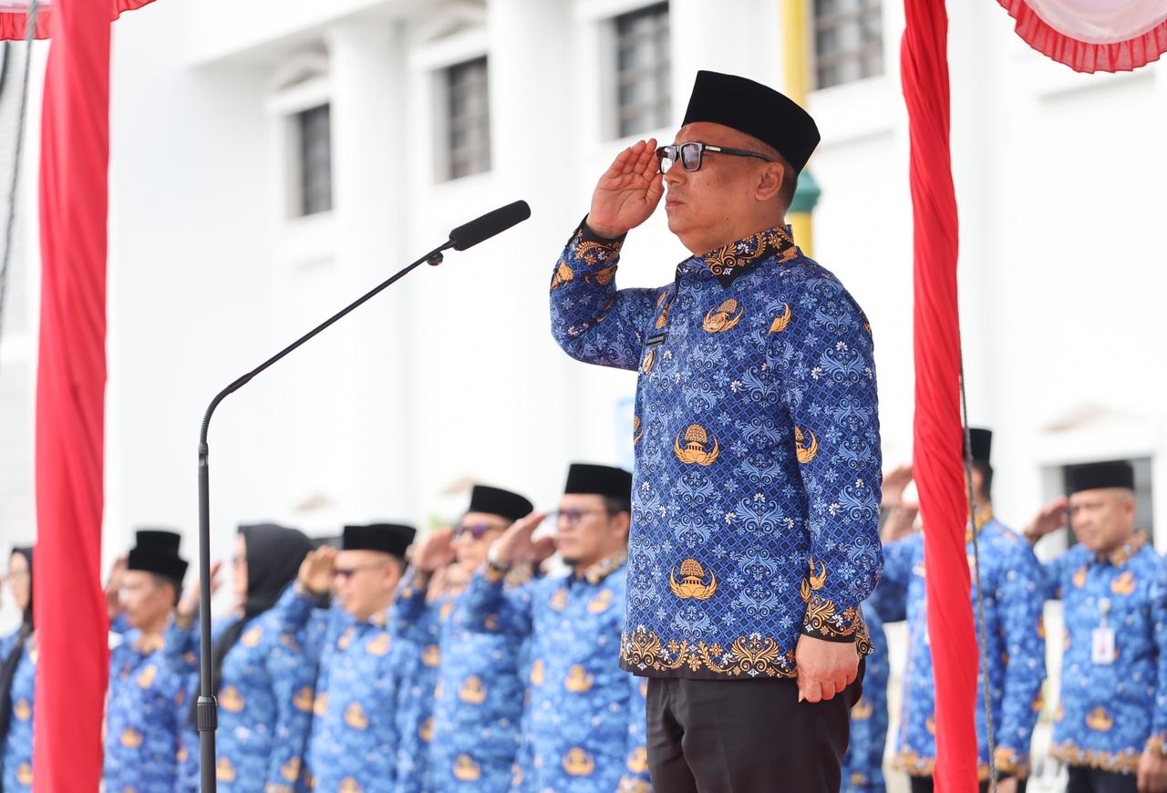 Wagub Nyanyang Pimpin Upacara HUT ke-54 KORPRI: Tegaskan Profesionalisme ASN di Era Transformasi Digital