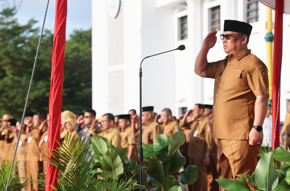 Perdana Pimpin Apel, Wagub Nyanyang Tegaskan Komitmen Realisasi Program Prioritas