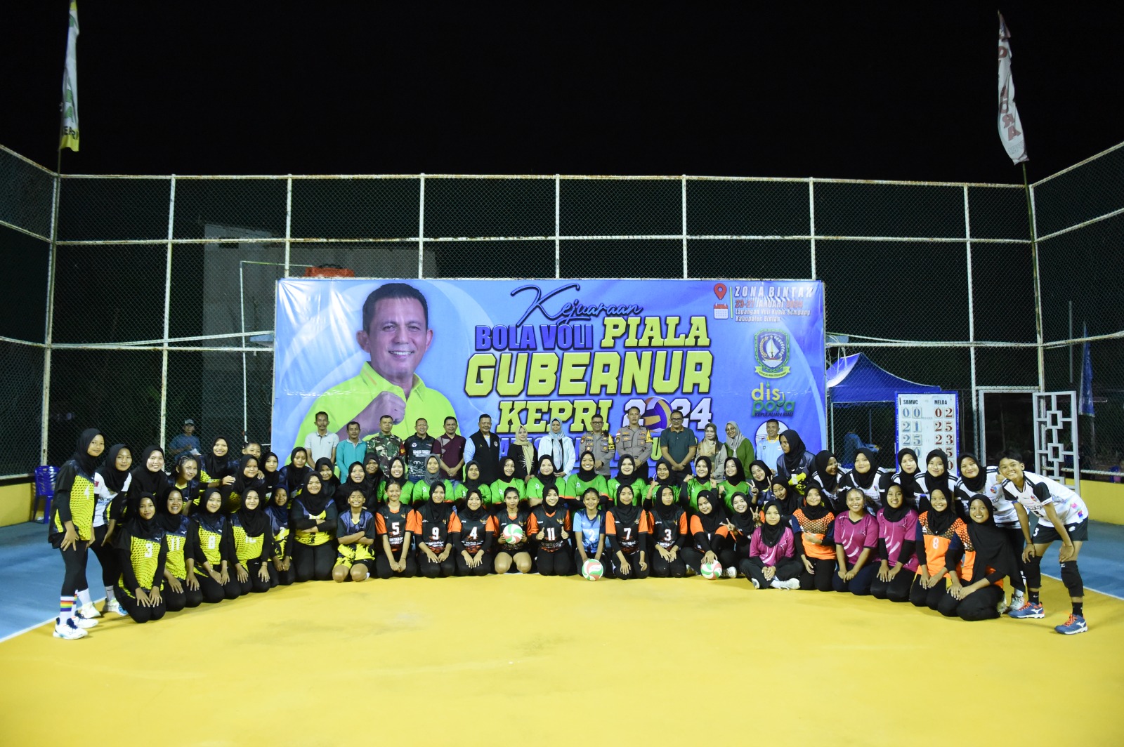 Dewi Ansar Buka  Kejuaraan Bola Voli Gubernur Cup Kategori Putri U-23 Zona Bintan Tahun 2024