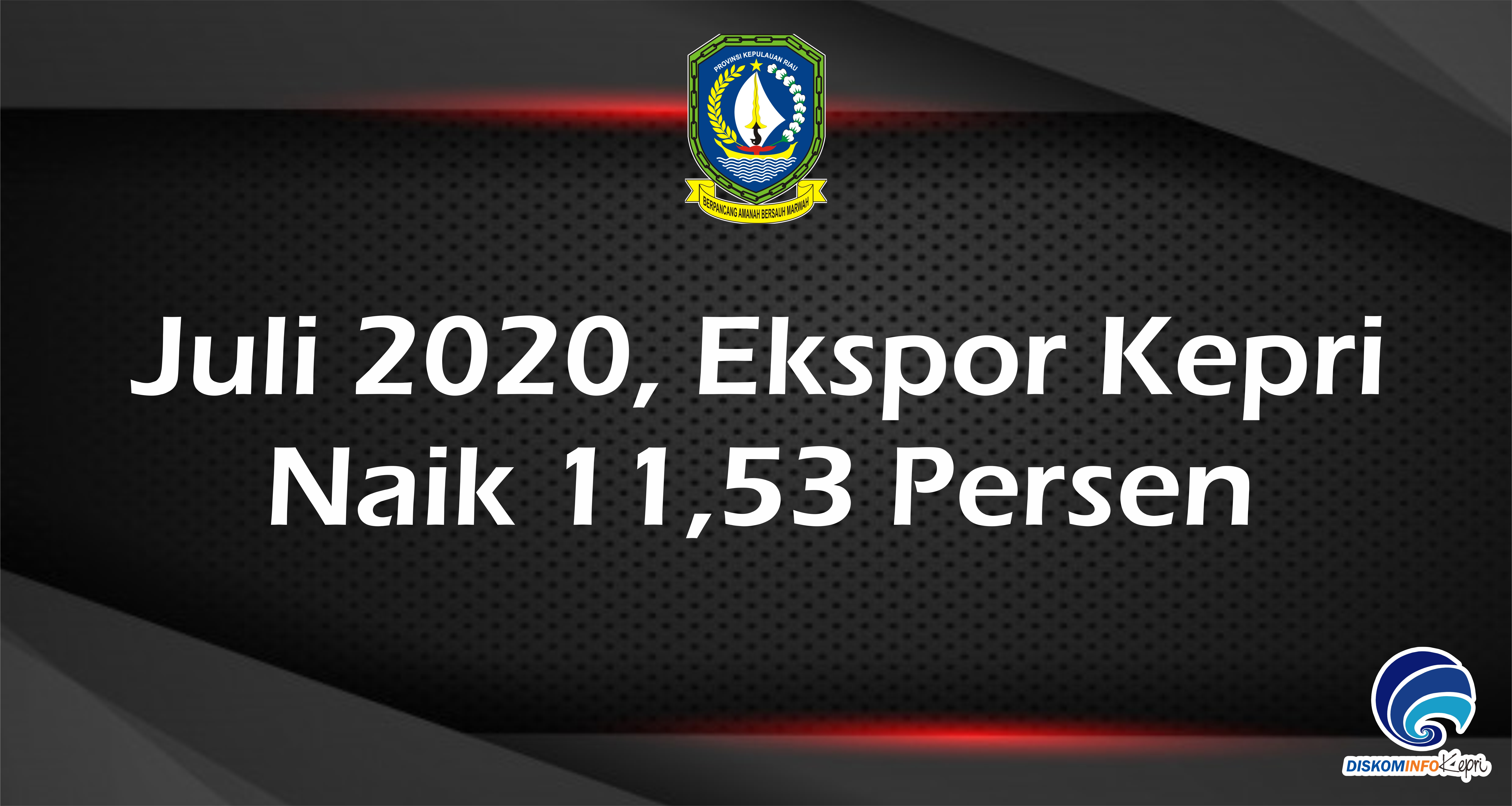 Juli 2020, Ekspor Kepri Naik 11,53 Persen