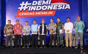 Menkominfo RI Didampingi Gubernur Kepri Hadiri Talkshow Demi Indonesia Cerdas Memilih