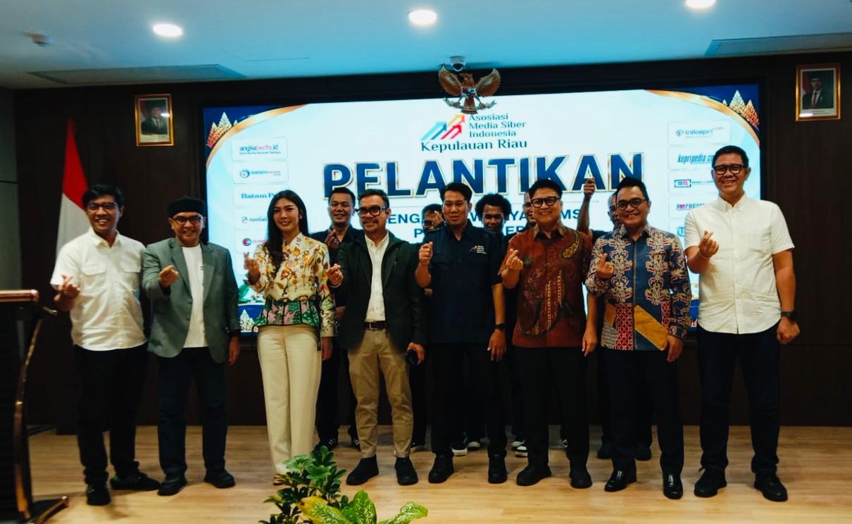 Pelantikan AMSI Kepulauan Riau 2025–2028, Diskominfo Tekankan Peran Media Tangkal Hoaks