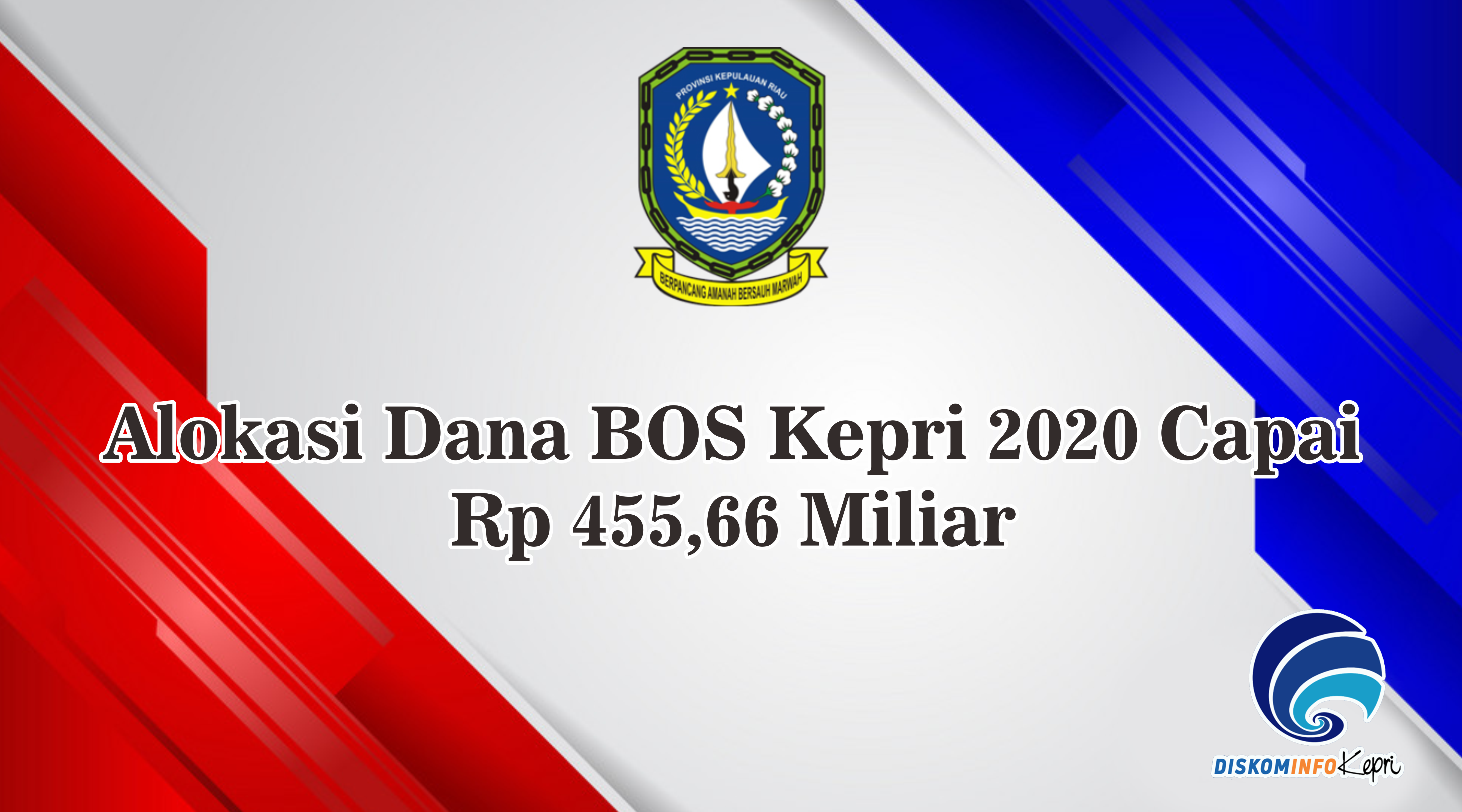 Alokasi Dana BOS Kepri 2020 Capai Rp 455,66 Miliar