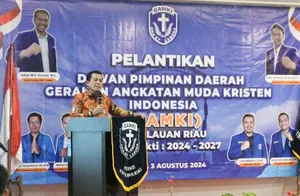 Hadiri Pelantikan DPD GAMKI Kepri, Ansar Ajak Jaga Keutuhan NKRI