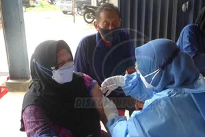 Capaian Vaksinasi Lansia Di Kepri 55,6 Persen