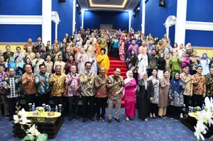Sekdaprov Kepri Hadiri Pelantikan Rektor Uniba Batam