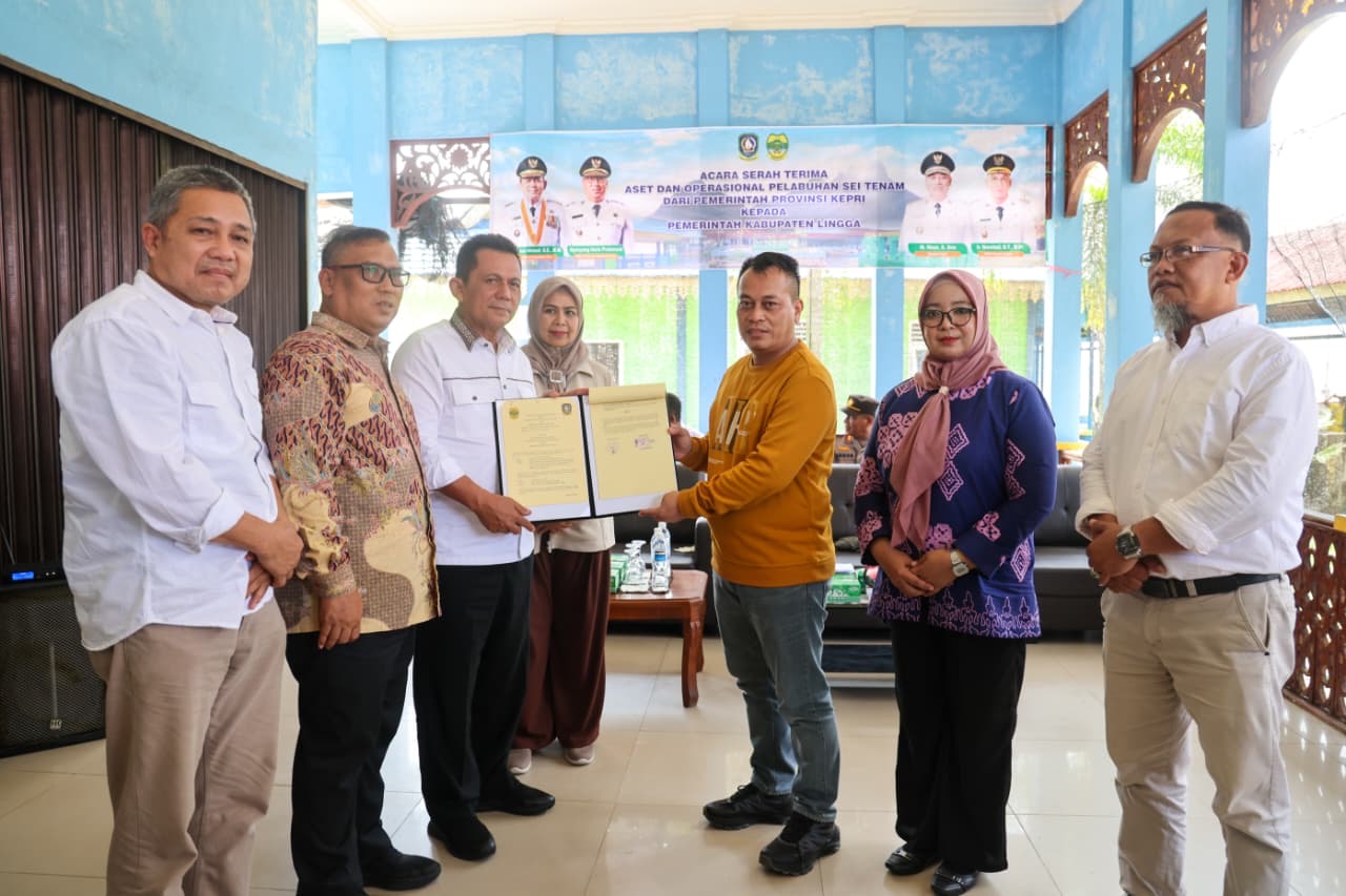Pemprov Kepri Serahkan Aset Pelabuhan Sei Tenam Ke Pemkab Lingga