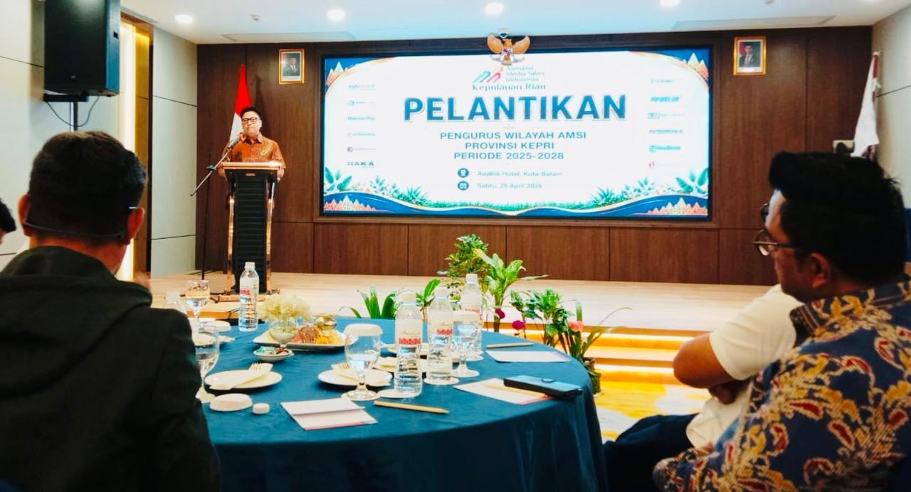 Pelantikan AMSI Kepulauan Riau 2025–2028, Diskominfo Tekankan Peran Media Tangkal Hoaks