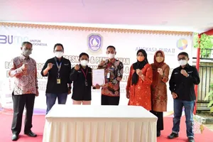Pj. Sekdaprov Kepri Bersama Ketua PKK  Resmikan Rumah Singgah Korban KDRT