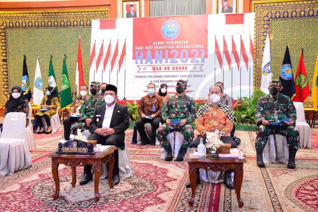 Peringatan Hari Anti Narkoba Internasional  (HANI) Kepri - Ansar Ajak Masyarakat Kepri Perangi Narkoba