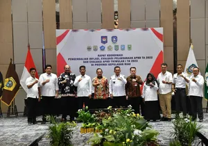 Gubernur Ansar Dampingi Mendagri Pimpin Rakor Pengendalian Inflasi dan Evaluasi APBD TA 2023 Provinsi Kepri